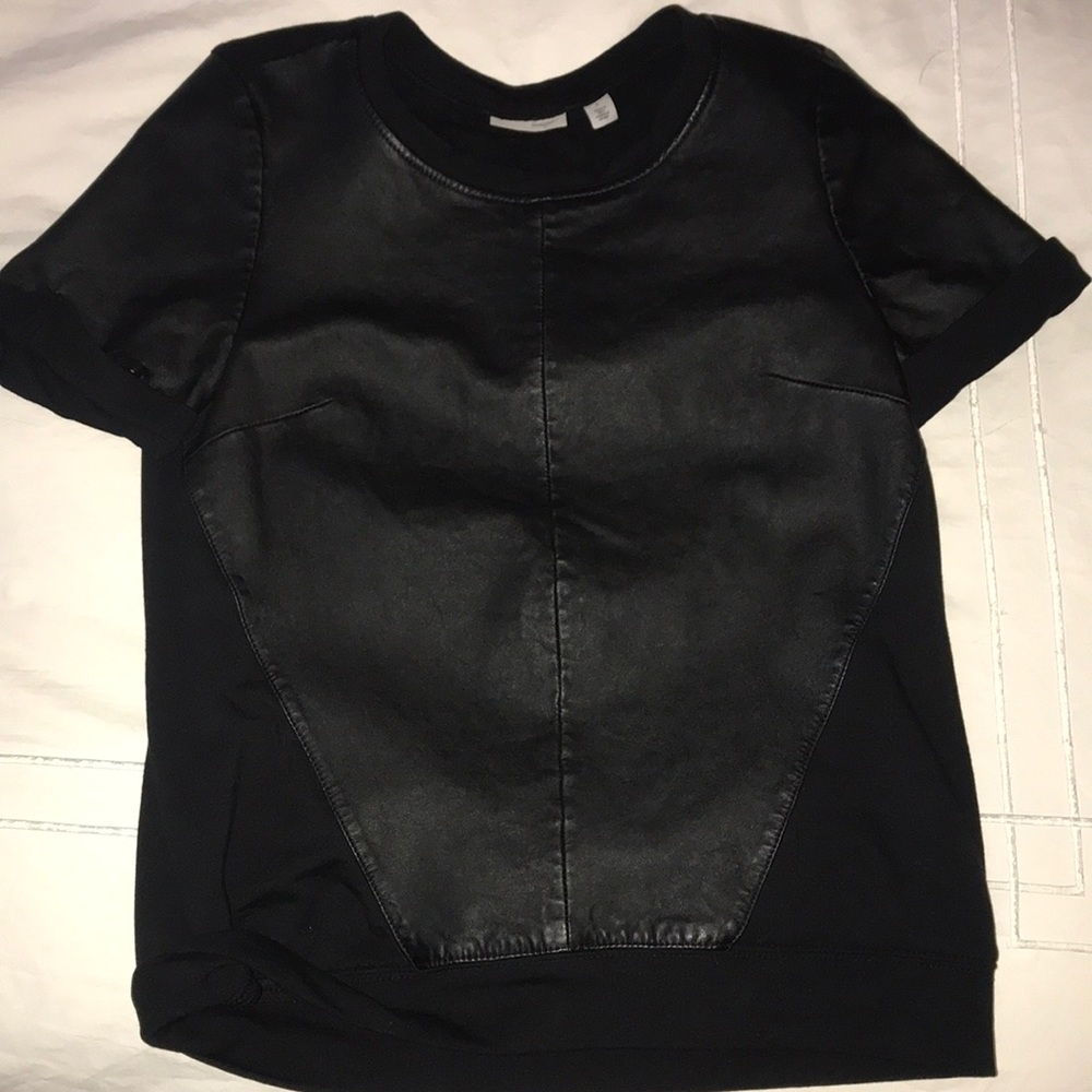 Halogen Leather T-Shirt
